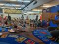 Mount Isa City Library staff member Reny Castree delivers a First 5 Forever story time session. Picture supplied