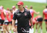 Shane Flanagan is relishing the opportunity to take his Dragons to Cronulla. (Dean Lewins/AAP PHOTOS)