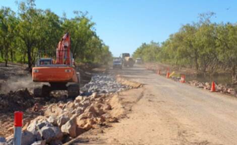 Night time restrictions on Wills Developmental Road between Gregory and Burketown have been removed as emergency repairs continue. Picture Department of Transport and Main Roads.