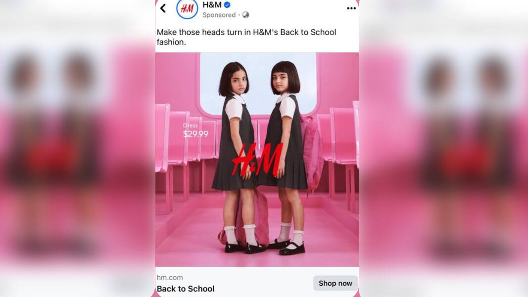 H&M school uniform campaign from 2024. Picture X/H&M