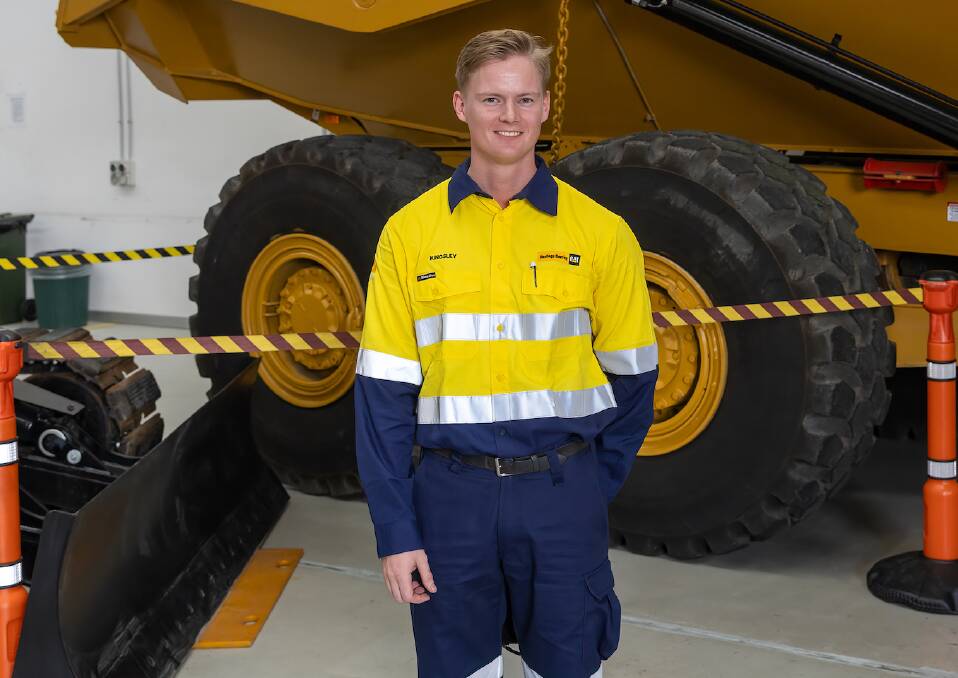 Kingsley from Mount Isa is one of 18 mature aged apprentices starting with Hastings Deering. Picture supplied