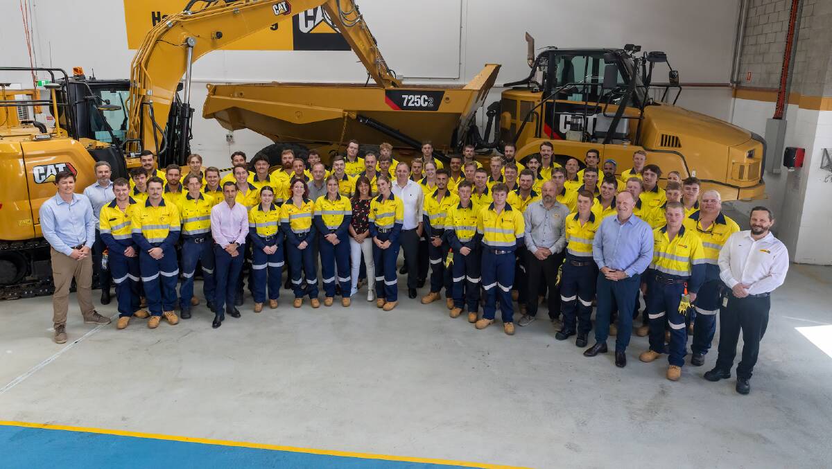The latest induction of Hastings Deering apprentices at the company's training facility in Brisbane. Picture supplied