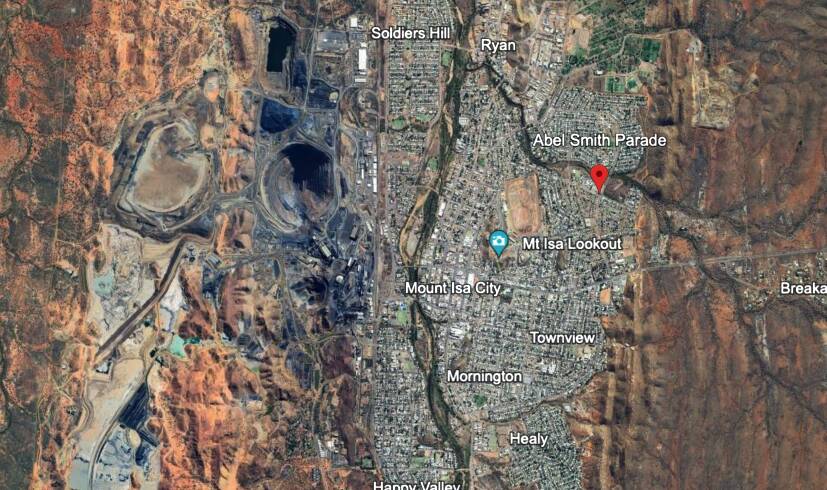 An 18-year-old has been charged with murder follwoing a stabbing attack on Abel Smith Parade in Mount Isa on Thursday, February 8. Picture Google Earth