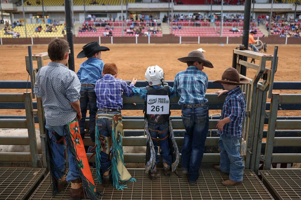 Youngsters on the Road to Rodeo at Mount Isa in 2023. Picture: Supplied 