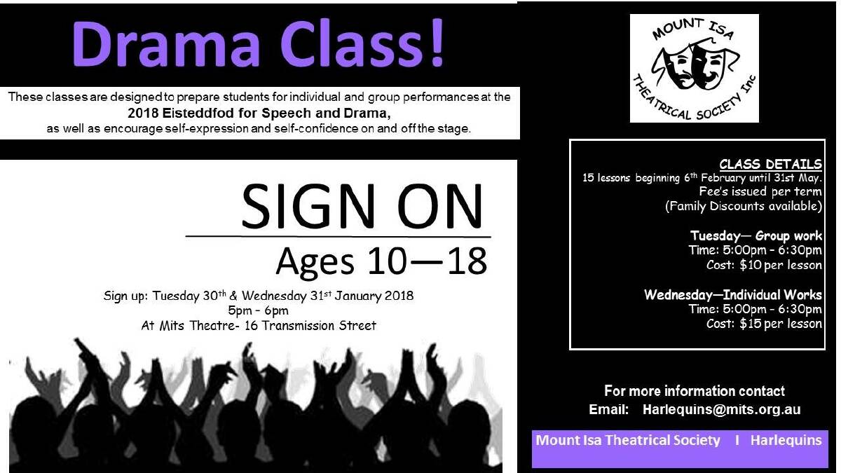 DRAMA CLASS: Sign on 