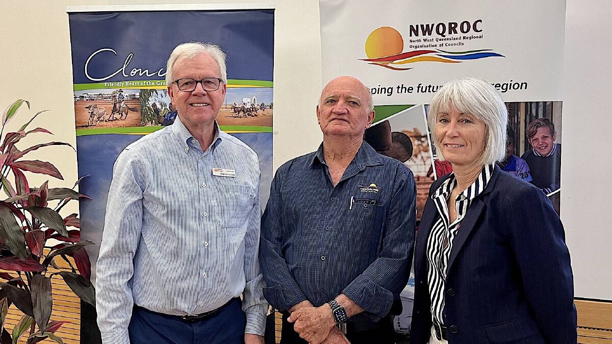 NWQROC executive director Greg Hoffman, chair Jack Bawden and deputy chair Janene Fegan. Picture supplied.