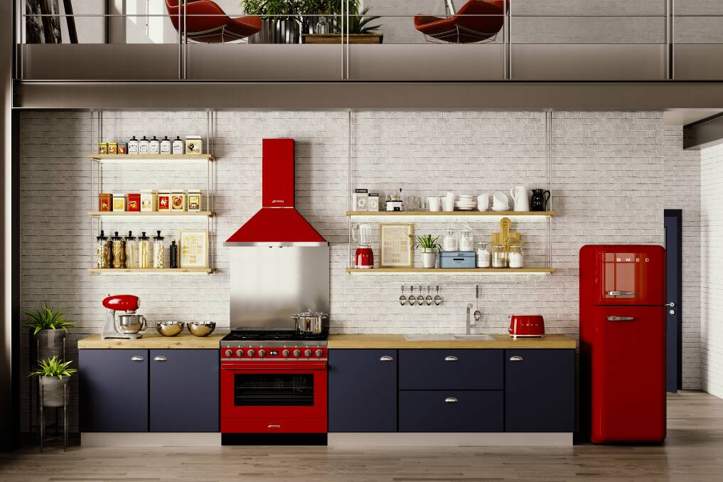 A smattering of Smeg appliances help give this kitchen the wow factor. Picture courtesy of Winnings