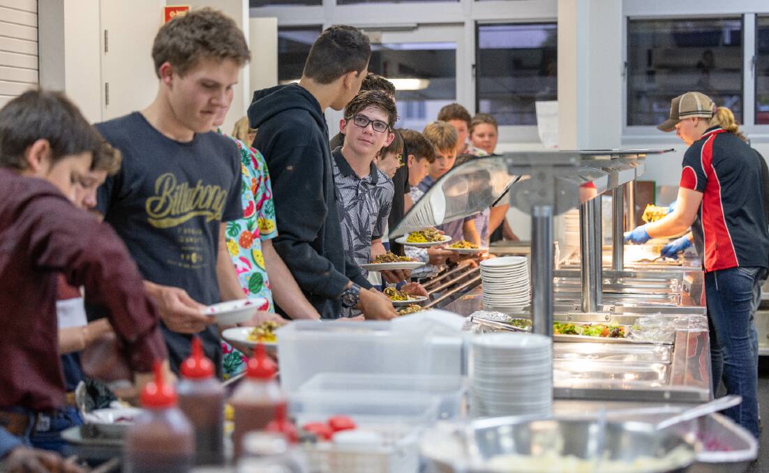 The high quality food available to boarders gives therm a taste of home while on campus. Picture supplied