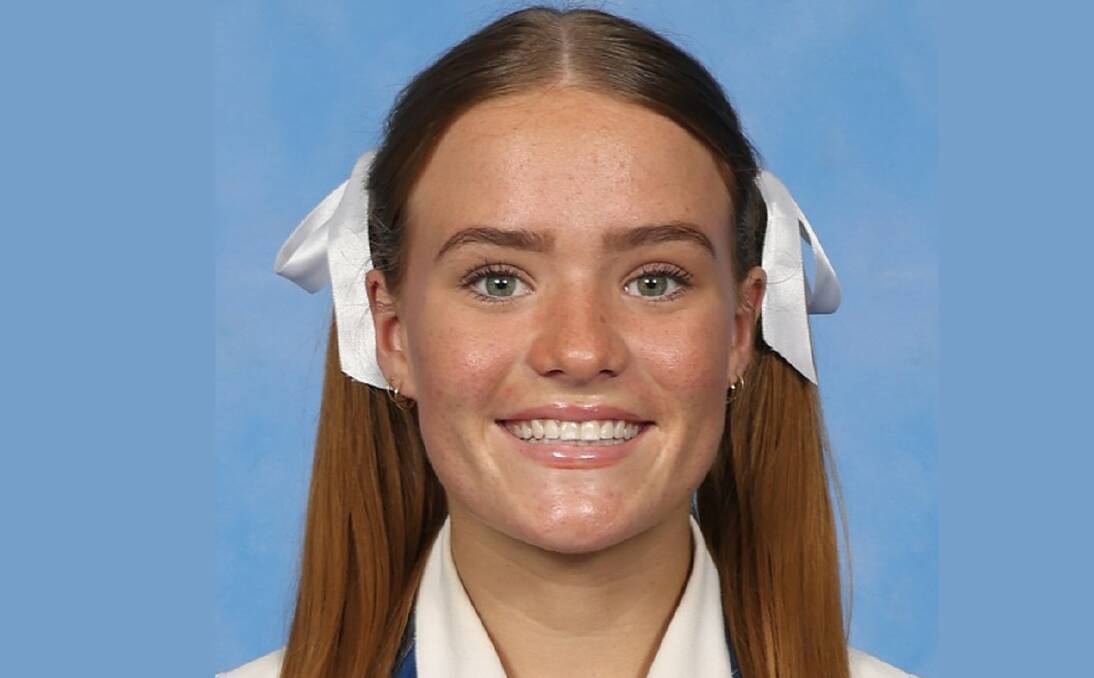 Columba Catholic College Year 12 student and boarder Imogen Ruyg. Picture supplied
