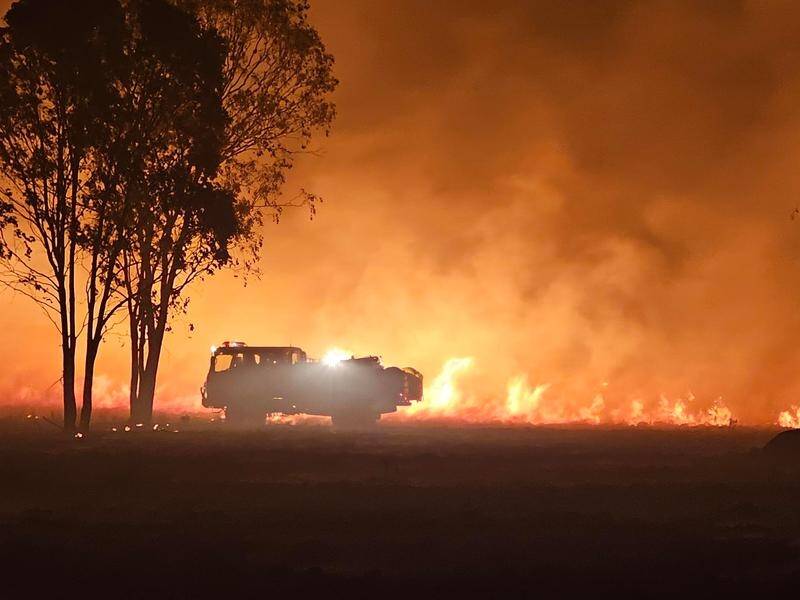 More than 400 firefighters across Queensland are battling 43 blazes. (HANDOUT/QUEENSLAND FIRE AND EMERGENCY SERVICES)