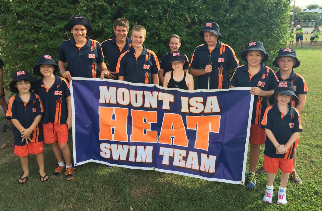 SMALL BUT POWERFUL: The Mount Isa swimmers who took part in the 63rd Annual North Queensland Swimming Championships.